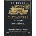 Chateau Ferre Le Ferre Artisan Cru 2013 Front Label