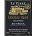 Chateau Ferre Le Ferre Artisan Cru 2014 Front Label