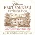 Chateau Haut-Bonneau Montagne Saint-Emilion Cuvee des Ducs 2012 Front Label