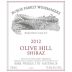 Burge Family Olive Hill Shiraz 2012 Front Label