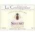 Chateau La Couranconne Cotes du Rhone Villages Seguret 2013 Front Label