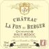 Chateau La Fon du Berger Haut-Medoc 2009 Front Label