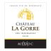 Chateau La Gorre Haut-Medoc 2010 Front Label