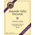 Alexander Valley Vineyards Pinot Noir 2008 Front Label