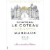Chateau Le Coteau Margaux Cuvee Chappaz 2010 Front Label