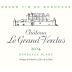 Chateau Le Grand Verdus Bordeaux Blanc 2014 Front Label