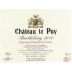Chateau Le Puy Cotes de Bordeaux Francs Cuvee Barthelemy 2010 Front Label