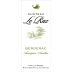 Chateau le Raz Bergerac Blanc Sec 2014 Front Label