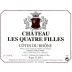 Chateau les Quatre Filles Cotes du Rhone 2012 Front Label
