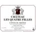 Chateau les Quatre Filles Cotes du Rhone 2009 Front Label