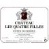 Chateau les Quatre Filles Cotes du Rhone 2006 Front Label
