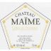 Chateau Maime Cotes de Provence Blanc 2013 Front Label