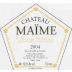 Chateau Maime Cotes de Provence Blanc 2004 Front Label