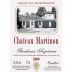 Chateau Martinon Bordeaux Superieur 2009 Front Label