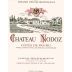 Chateau Nodoz Cotes de Bourg 2012 Front Label