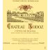 Chateau Nodoz Barriques 2004 Front Label