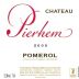 Chateau Pierhem 2009 Front Label