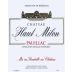 Cheval Quancard Chateau Haut Milon 2002 Front Label