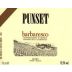 Punset Barbaresco 1996 Front Label