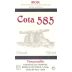 Cota 585 Tempranillo 2012 Front Label