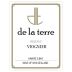 De La Terre Winery Reserve Viognier 2014 Front Label