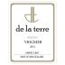 De La Terre Winery Reserve Viognier 2013 Front Label
