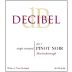 Decibel Wines Single Vineyard Pinot Noir 2011 Front Label