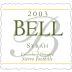 Bell Wine Cellars Canterbury Vineyard Syrah 2003 Front Label