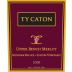 Ty Caton Upper Bench Merlot 2009 Front Label