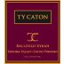 Ty Caton Ballfield Syrah 2009 Front Label