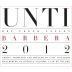 Unti Barbera 2012 Front Label