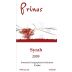 Diamantakis Winery Prinos Syrah 2009 Front Label