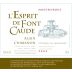 Domaine Alain Chabanon Montpeyroux L'Esprit de Font Caude 2009 Front Label
