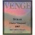 Venge Vineyards Gladys' Vineyard Syrah 2007 Front Label
