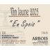 Domaine Andre et Mireille Tissot Arbois Vin Jaune En Spois 2005 Front Label