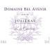Domaine Bel Avenir Julienas Les Capitans 2010 Front Label