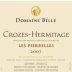 Domaine Belle Crozes-Hermitage Les Pierrelles 2007 Front Label