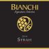 Bianchi Vineyards Signature Selection Syrah 2014 Front Label