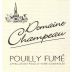 Domaine Champeau Pouilly Fume 2015 Front Label