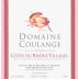 Domaine Coulange Cotes du Rhone Villages 2002 Front Label