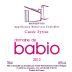Domaine de Babio Minervois Cuvee Syrius 2012 Front Label
