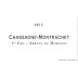 Domaine de Chassorney Chassagne-Montrachet Abbaye de Morgeot Premier CRU 2013 Front Label