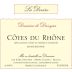 Domaine de Dionysos Cotes du Rhone la Deveze 2014 Front Label