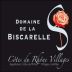 Domaine de La Biscarelle Cotes du Rhone Villages 2014 Front Label