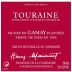 Domaine de la Charmoise Touraine Vinifera Gamay 2011 Front Label