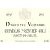 Domaine de la Mandeliere Chablis Mont de Milieu Premier Cru 2012 Front Label