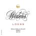Waters Loess Vineyard Syrah 2010 Front Label