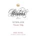 Waters Interlude Red 2010 Front Label