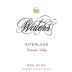 Waters Interlude Red 2011 Front Label