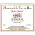 Domaine de La Tour du Bon Bandol Saint Ferreol 2012 Front Label